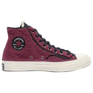 NWT CONVERSE (6) Cozy Utility Chuck 70 Varsity High Top Shadowberry Black Sherpa